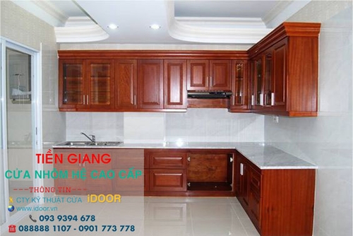 tủ bếp nhôm kính cao cấp giá rẻ tại huyện Châu Thành - Tiền Giang 2
