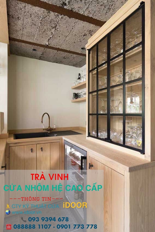 tủ bếp nhôm kính cao cấp giá rẻ tại huyện Trà Cú - Trà Vinh 2