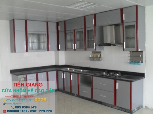 Tủ Bếp Nhôm Kính cao Cấp Giá Rẻ tại huyện Gò Công Đông - Tiền Giang