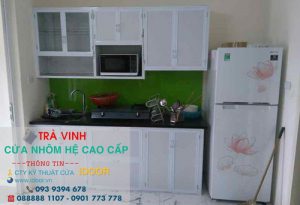 tủ bếp nhôm kính cao cấp giá rẻ tại huyện Trà Cú - Trà Vinh 1