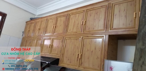tủ bếp nhôm kính cao cấp giá rẻ tại huyện Châu Thành – Tỉnh Đồng Tháp